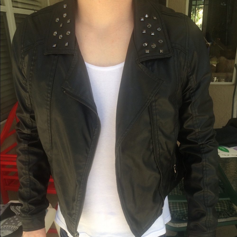 Women’s Faux Leather Jacket size L Body Central